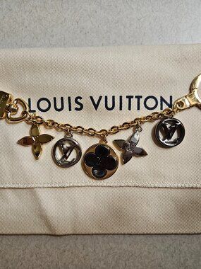 Louis Vuitton Bag Charm Chain Blossom Dream M00356 Gold Silver Black Metal